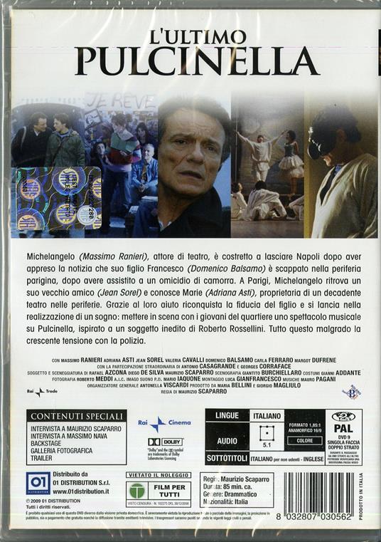 L' ultimo Pulcinella di Maurizio Scaparro - DVD - 2