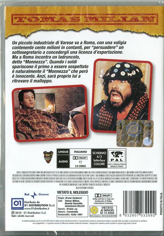 Uno contro l'altro praticamente amici di Bruno Corbucci - DVD - 2