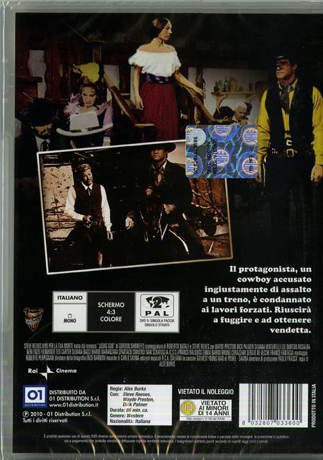 Vivo per la tua morte di Camillo Bazzoni - DVD - 2