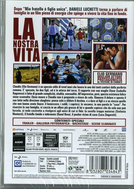 La nostra vita di Daniele Luchetti - DVD - 2
