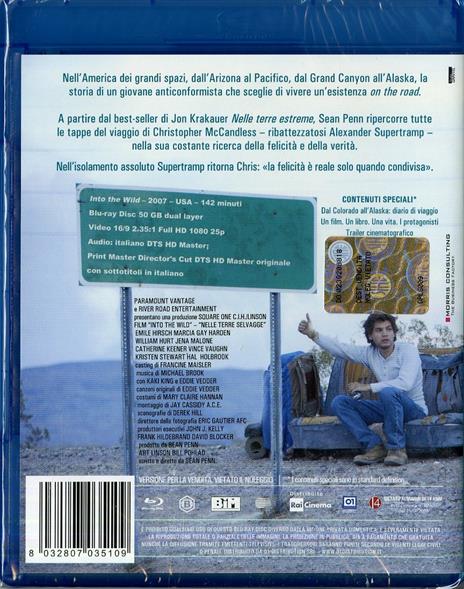 Into the Wild. Nelle terre selvagge di Sean Penn - Blu-ray - 2