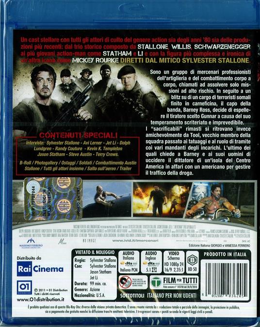 I mercenari. The Expendables - Blu-ray - Film di Sylvester Stallone  Avventura | IBS