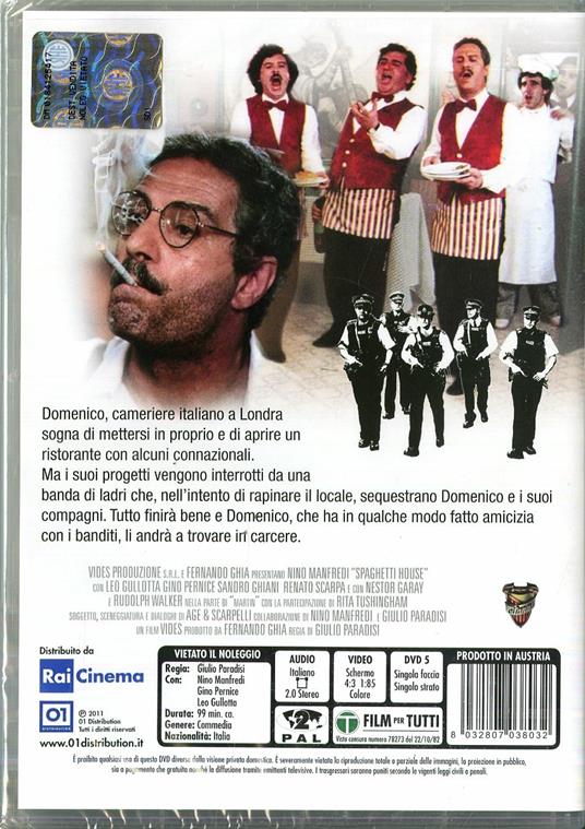 Spaghetti House di Giulio Paradisi - DVD - 2