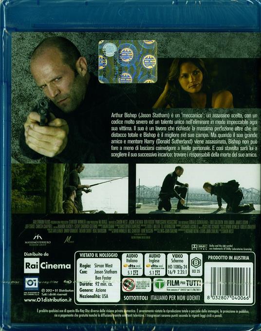 Professione assassino. The Mechanic di Simon West - Blu-ray - 2