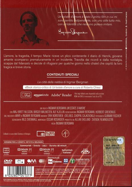 Un' estate d'amore di Ingmar Bergman - DVD - 2