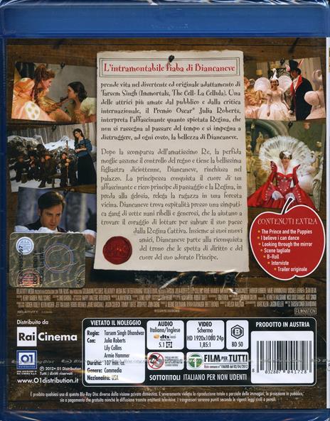 Biancaneve di Tarsem Singh - Blu-ray - 2