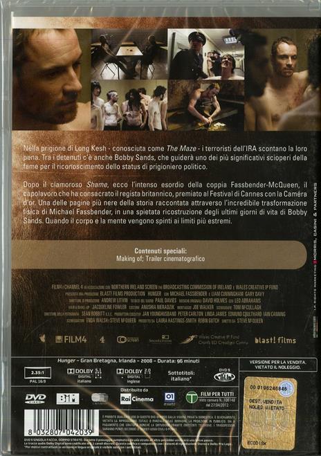 Hunger di Steve McQueen - DVD - 2