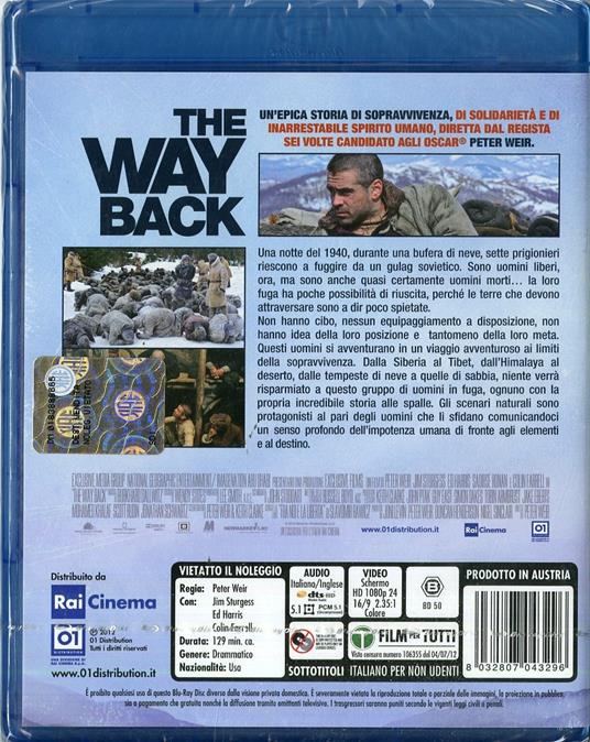 The Way Back di Peter Weir - Blu-ray - 2