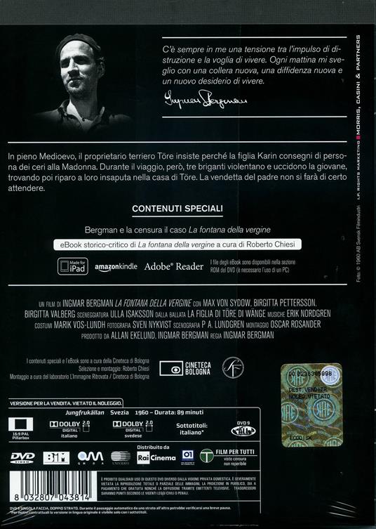 La fontana della vergine di Ingmar Bergman - DVD - 2