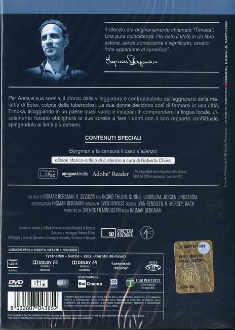 Il  Silenzio (DVD) di Ingmar Bergman - DVD - 2