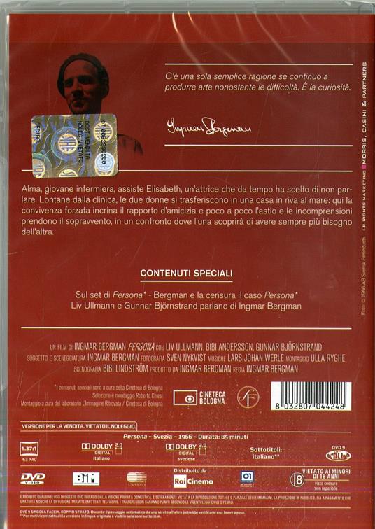 Persona di Ingmar Bergman - DVD - 2