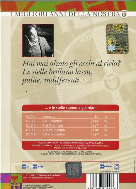 E le stelle stanno a guardare (5 DVD) di Anton Giulio Majano - DVD - 2