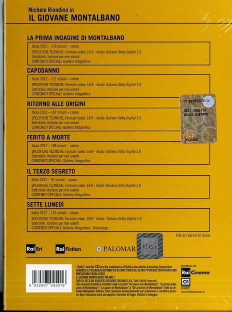 Il giovane Montalbano. Stagione 1 (6 DVD) di Gianluca Maria Tavarelli - DVD - 2