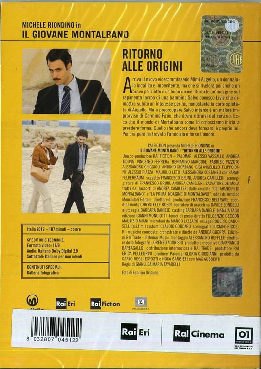 Il giovane Montalbano. Ritorno alle origini di Gianluca Maria Tavarelli - DVD - 2