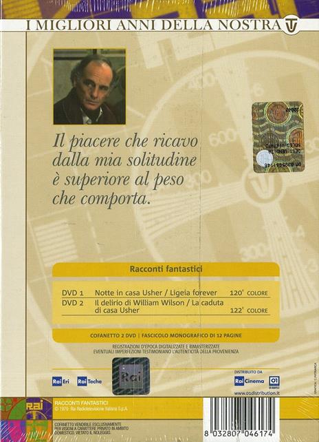 Racconti fantastici (2 DVD) di Daniele D'Anza - DVD - 2