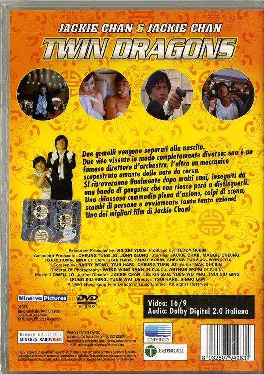 Twin Dragons di Ringo Lam,Hark Tsui - DVD - 2
