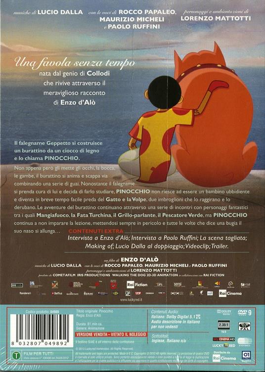 Pinocchio di Enzo D'Alò - DVD - 2