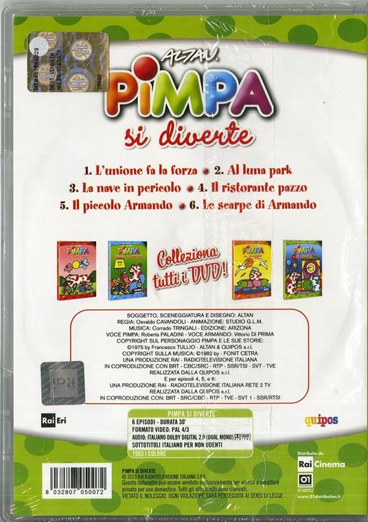 Pimpa si diverte di Enzo D'Alò - DVD - 2