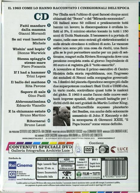 Il tuo anno. 1963 di Leonardo Tiberi - DVD - 2