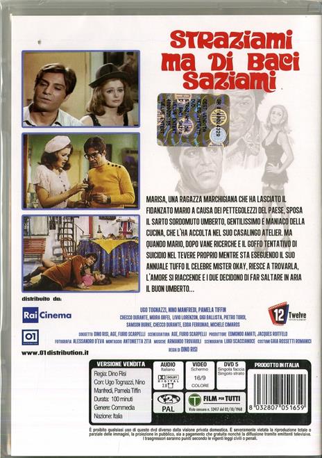 Straziami ma di baci saziami di Dino Risi - DVD - 2