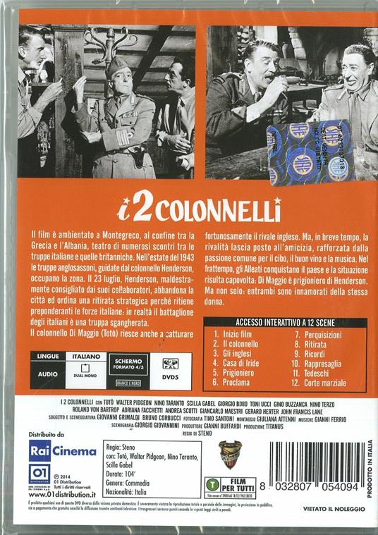 I due colonnelli di Steno - DVD - 2