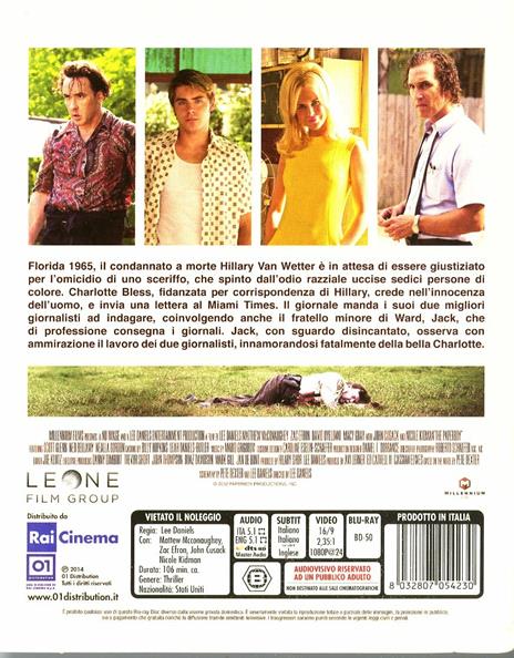 The Paperboy di Lee Daniels - Blu-ray - 2