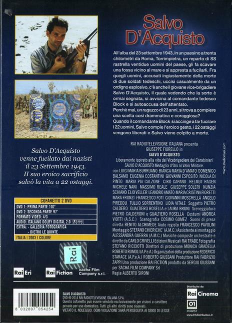 Salvo D'Acquisto (2 DVD) di Alberto Sironi - DVD - 2