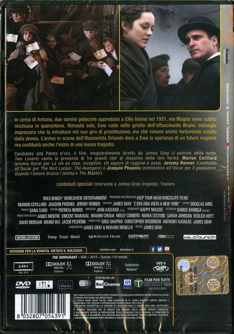 C'era una volta a New York di James Gray - DVD - 2