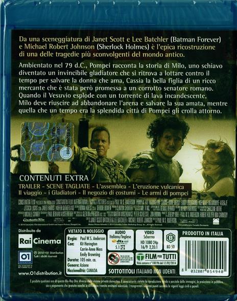 Pompei di Paul W. S. Anderson - Blu-ray - 2