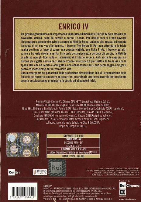Enrico IV di Giorgio De Lullo - DVD - 2