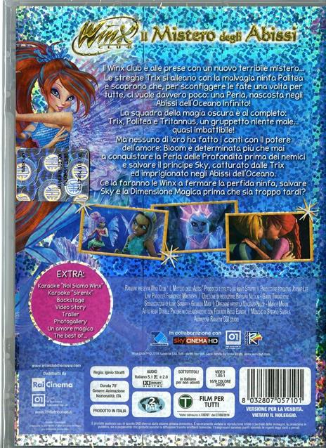 Winx Club. Il mistero degli abissi di Iginio Straffi - DVD - 2