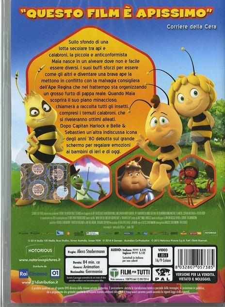 L' ape Maia. Il film di Alexs Stadermann - DVD - 2