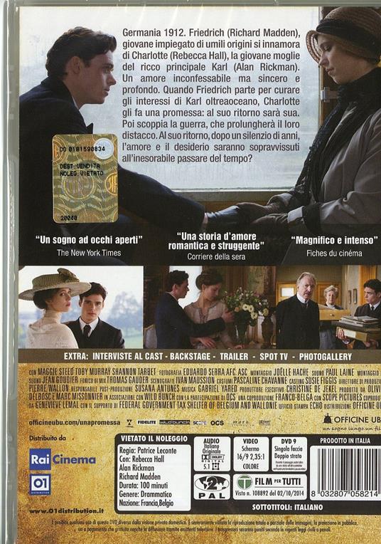 Una promessa di Patrice Leconte - DVD - 2