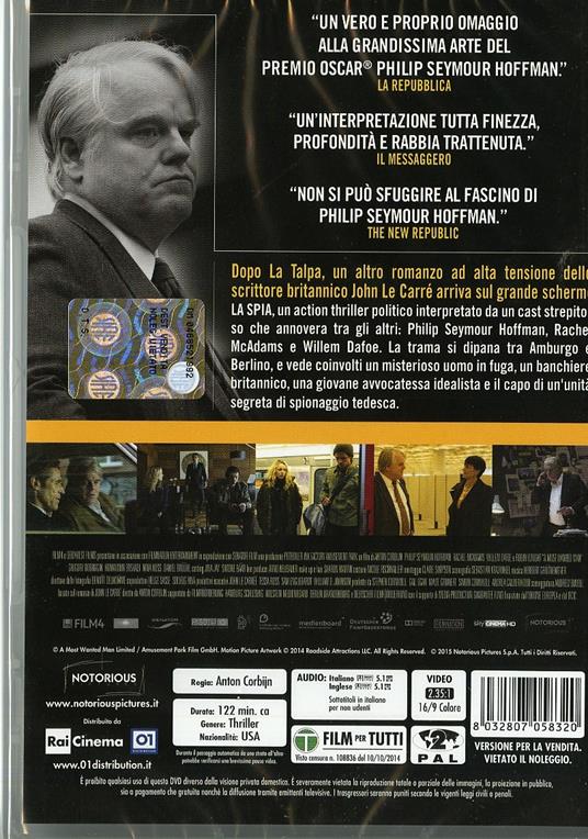 La spia. A Most Wanted Man di Anton Corbijn - DVD - 2