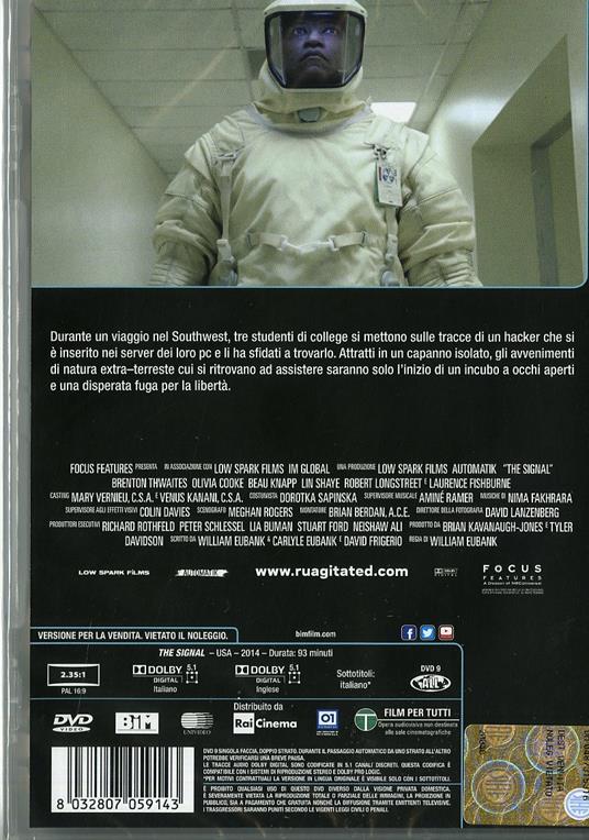 The Signal di William Eubank - DVD - 2