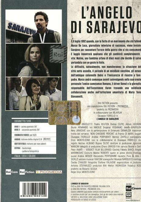 L' angelo di Sarajevo (2 DVD) di Enzo Monteleone - DVD - 2