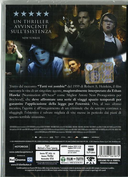 Predestination di The Spierig Brothers - DVD - 2