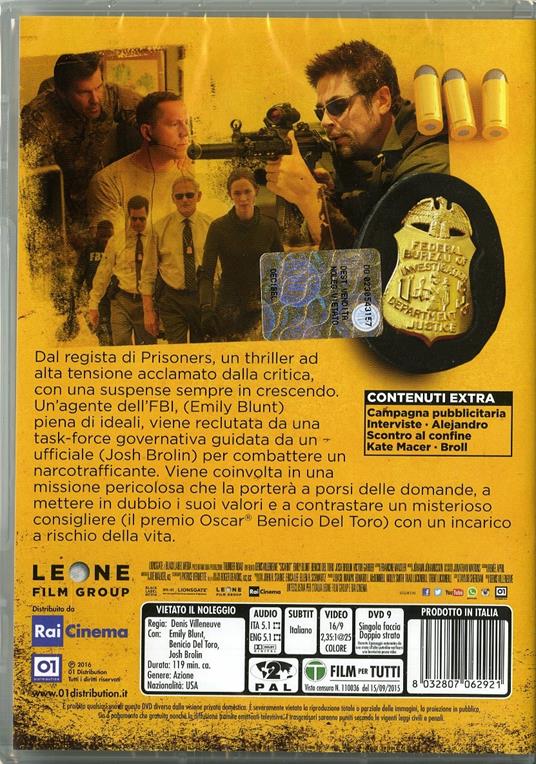 Sicario di Denis Villeneuve - DVD - 2