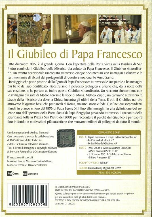 Il giubileo di papa Francesco (2 DVD) - DVD - 2