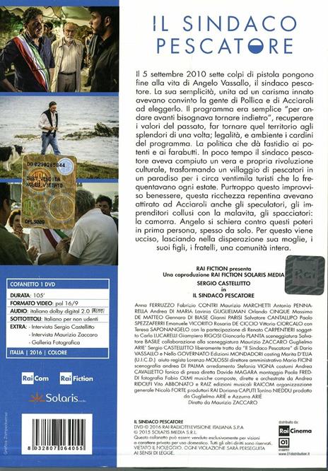 Il sindaco pescatore di Maurizio Zaccaro - DVD - 2