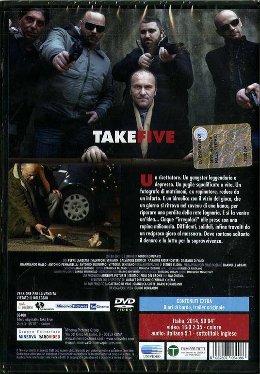 Take Five di Guido Lombardi - DVD - 2