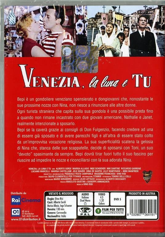 Venezia, la luna e tu di Dino Risi - DVD - 2