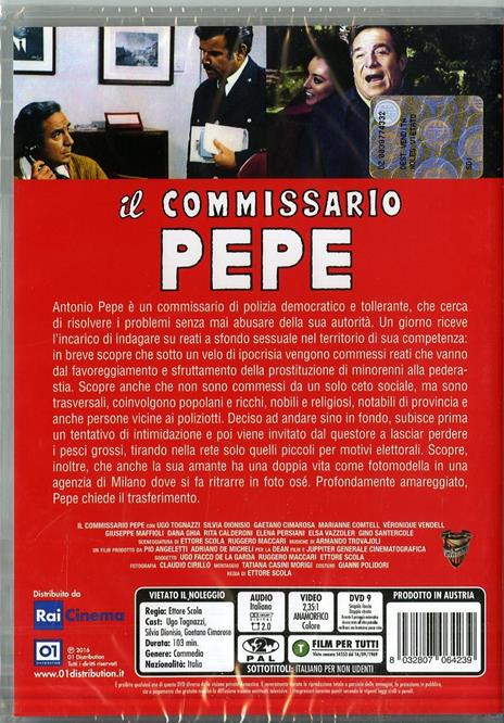 Il commissario Pepe di Ettore Scola - DVD - 2
