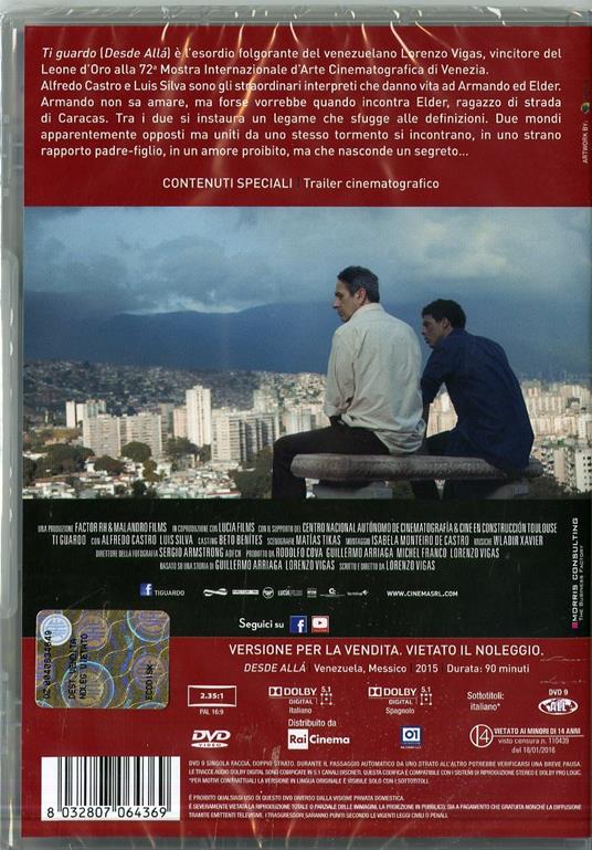 Ti guardo. Desde allá di Lorenzo Vigas - DVD - 2