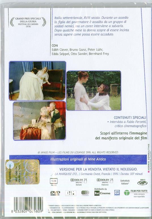 La marchesa von O di Eric Rohmer - DVD - 2