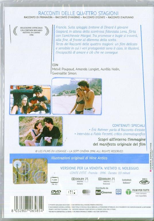 Racconto d'estate di Eric Rohmer - DVD - 2