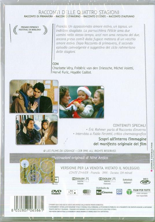Racconto d'inverno di Eric Rohmer - DVD - 2