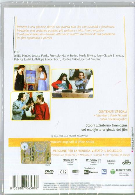 Reinette e Mirabelle di Eric Rohmer - DVD - 2