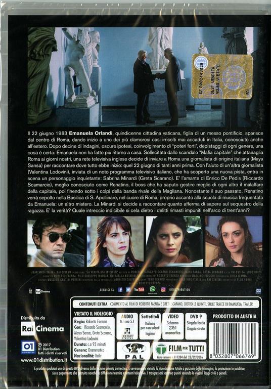 La verità sta in cielo (DVD) di Roberto Faenza - DVD - 2