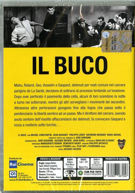 Il buco (DVD) di Jacques Becker - DVD - 2